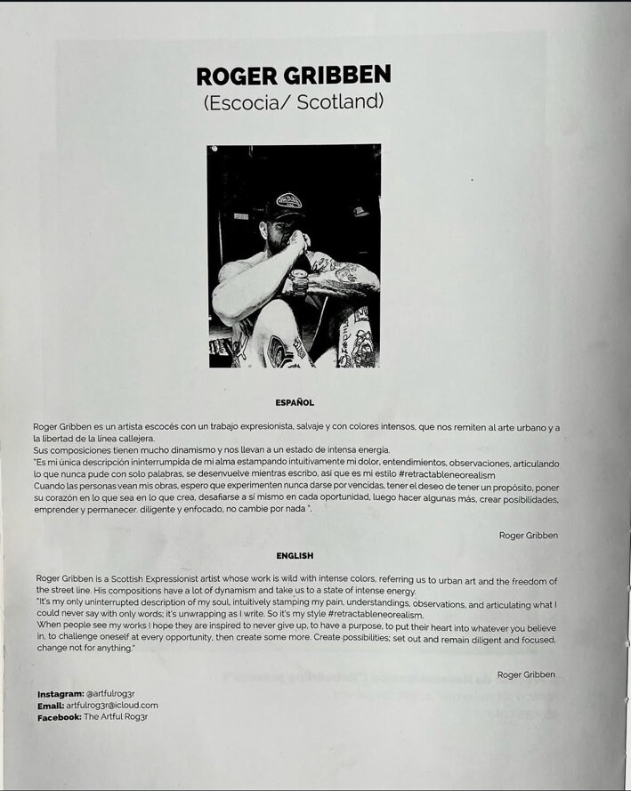 R.P. Gribben artist profile published in Art Anthology III: Madrid Edition