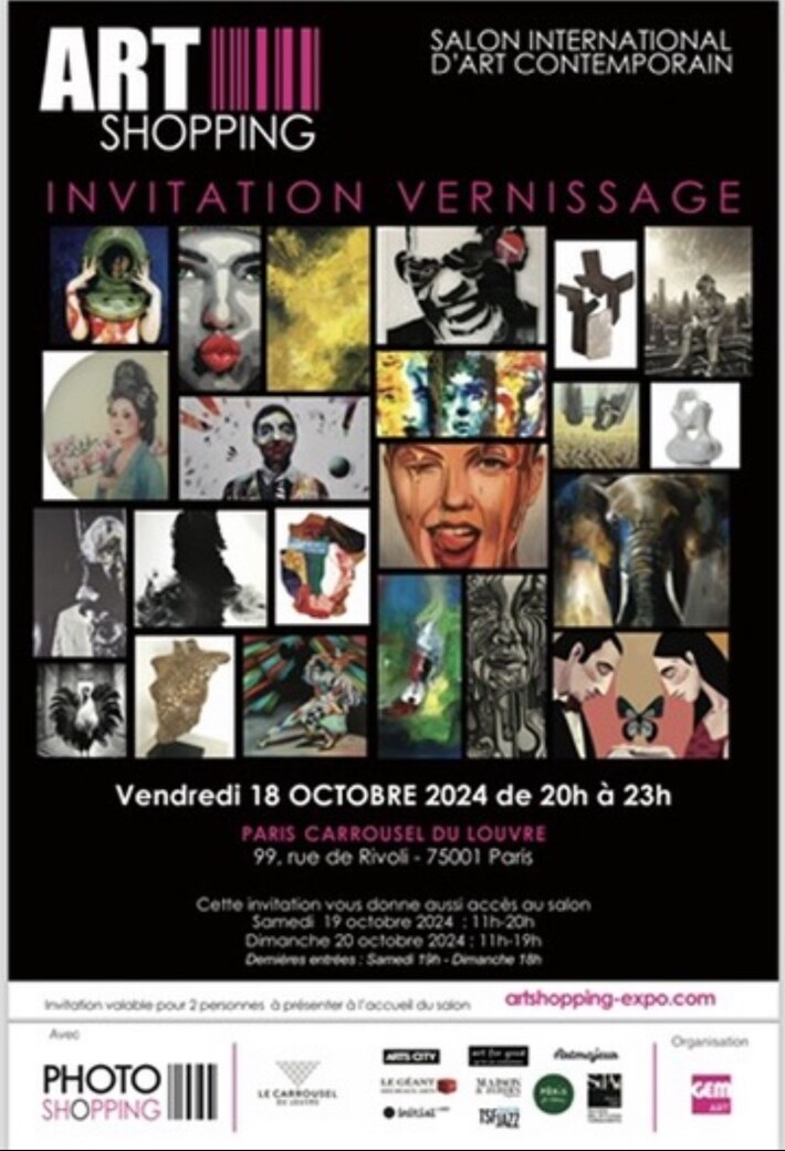 ART Shopping invitation for the Carrousel du Louvre exhibition in October 2024